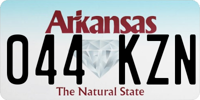 AR license plate 044KZN