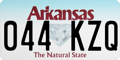 AR license plate 044KZQ