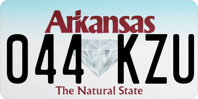 AR license plate 044KZU