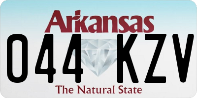 AR license plate 044KZV