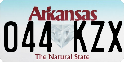 AR license plate 044KZX