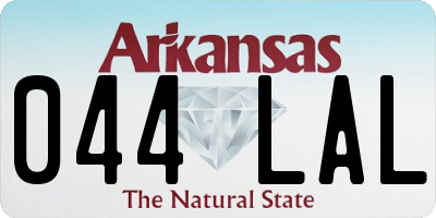 AR license plate 044LAL