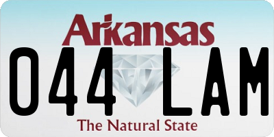 AR license plate 044LAM