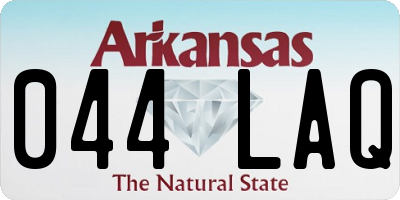 AR license plate 044LAQ