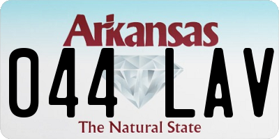 AR license plate 044LAV