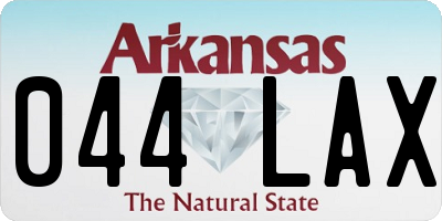 AR license plate 044LAX