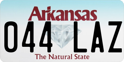 AR license plate 044LAZ