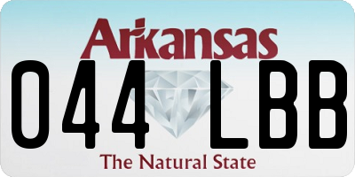 AR license plate 044LBB
