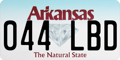 AR license plate 044LBD
