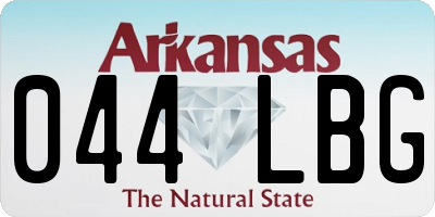 AR license plate 044LBG
