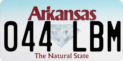 AR license plate 044LBM
