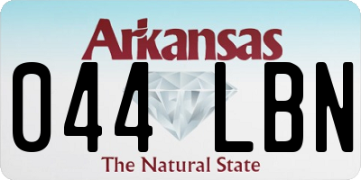 AR license plate 044LBN