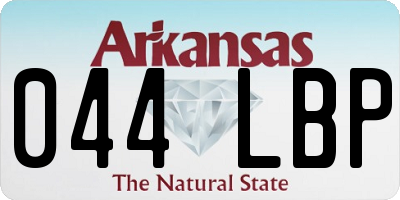 AR license plate 044LBP