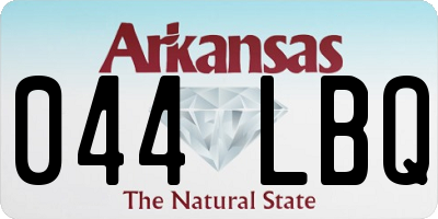 AR license plate 044LBQ