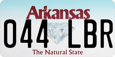 AR license plate 044LBR