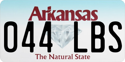 AR license plate 044LBS