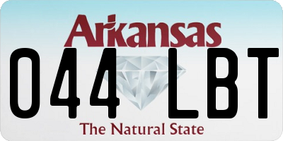 AR license plate 044LBT