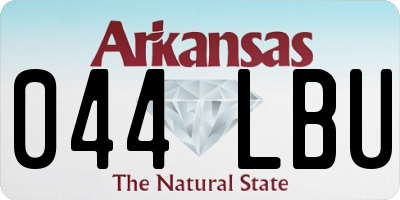 AR license plate 044LBU