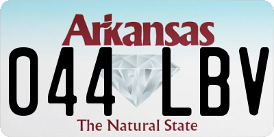 AR license plate 044LBV