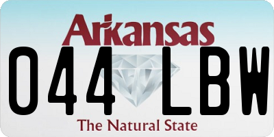 AR license plate 044LBW