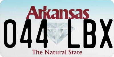 AR license plate 044LBX