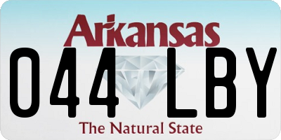 AR license plate 044LBY