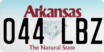AR license plate 044LBZ