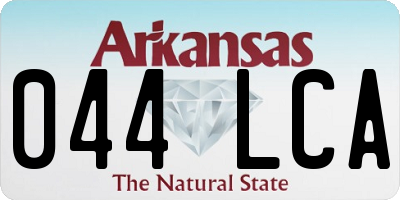 AR license plate 044LCA