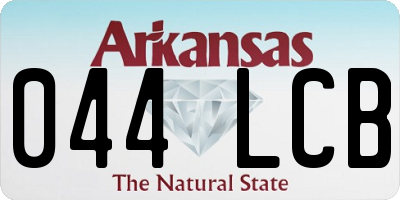 AR license plate 044LCB