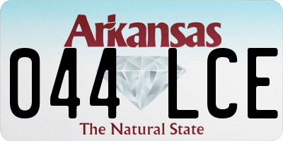 AR license plate 044LCE