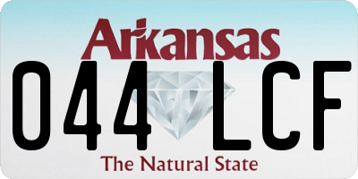 AR license plate 044LCF