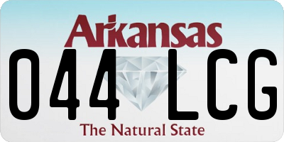 AR license plate 044LCG