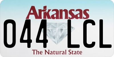 AR license plate 044LCL