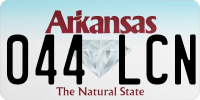 AR license plate 044LCN