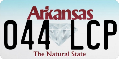 AR license plate 044LCP