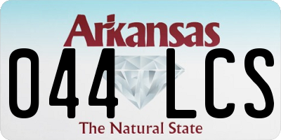 AR license plate 044LCS
