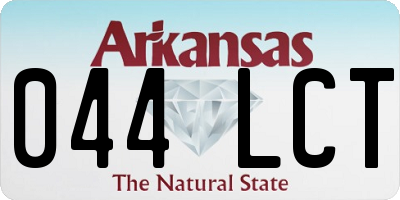 AR license plate 044LCT