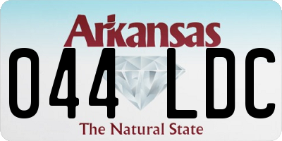 AR license plate 044LDC