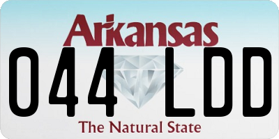 AR license plate 044LDD