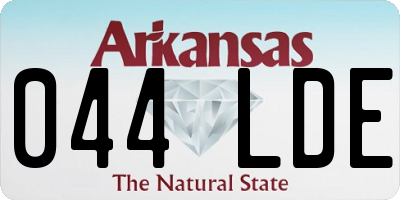 AR license plate 044LDE