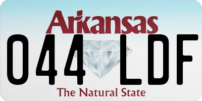 AR license plate 044LDF