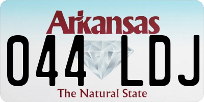 AR license plate 044LDJ