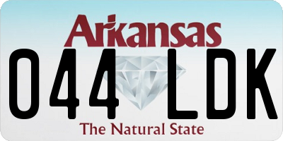 AR license plate 044LDK