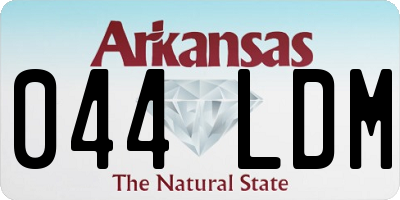 AR license plate 044LDM