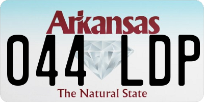AR license plate 044LDP