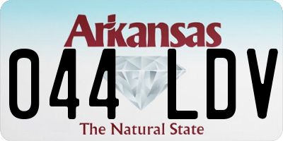 AR license plate 044LDV
