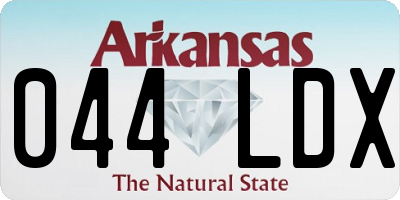 AR license plate 044LDX