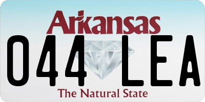 AR license plate 044LEA