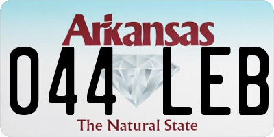 AR license plate 044LEB