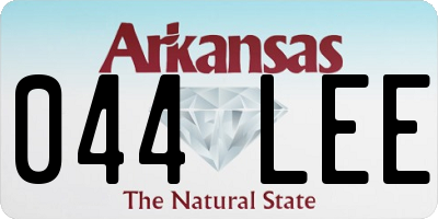 AR license plate 044LEE